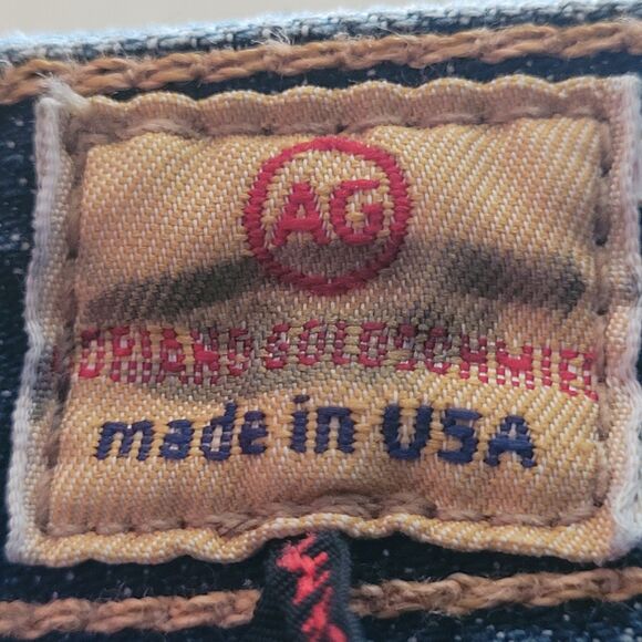 AG Adriano Goldschmied Jeans Mens 32x34 The Prime Blue Bootcut Flare Leg Denim - Picture 10 of 16